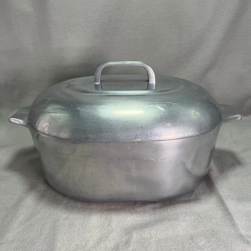 Wagner Ware Magnalite 4265P Dutch Oven Roaster & Lid Oval 8QT No Trivet Vintage